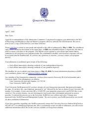 georgetown admissions email